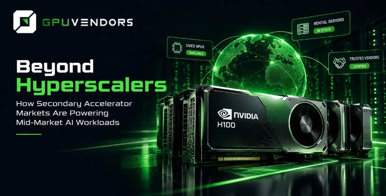 Nvidia H100 enterprise accelerators lined up for secondary market deployment by GPU Vendors.